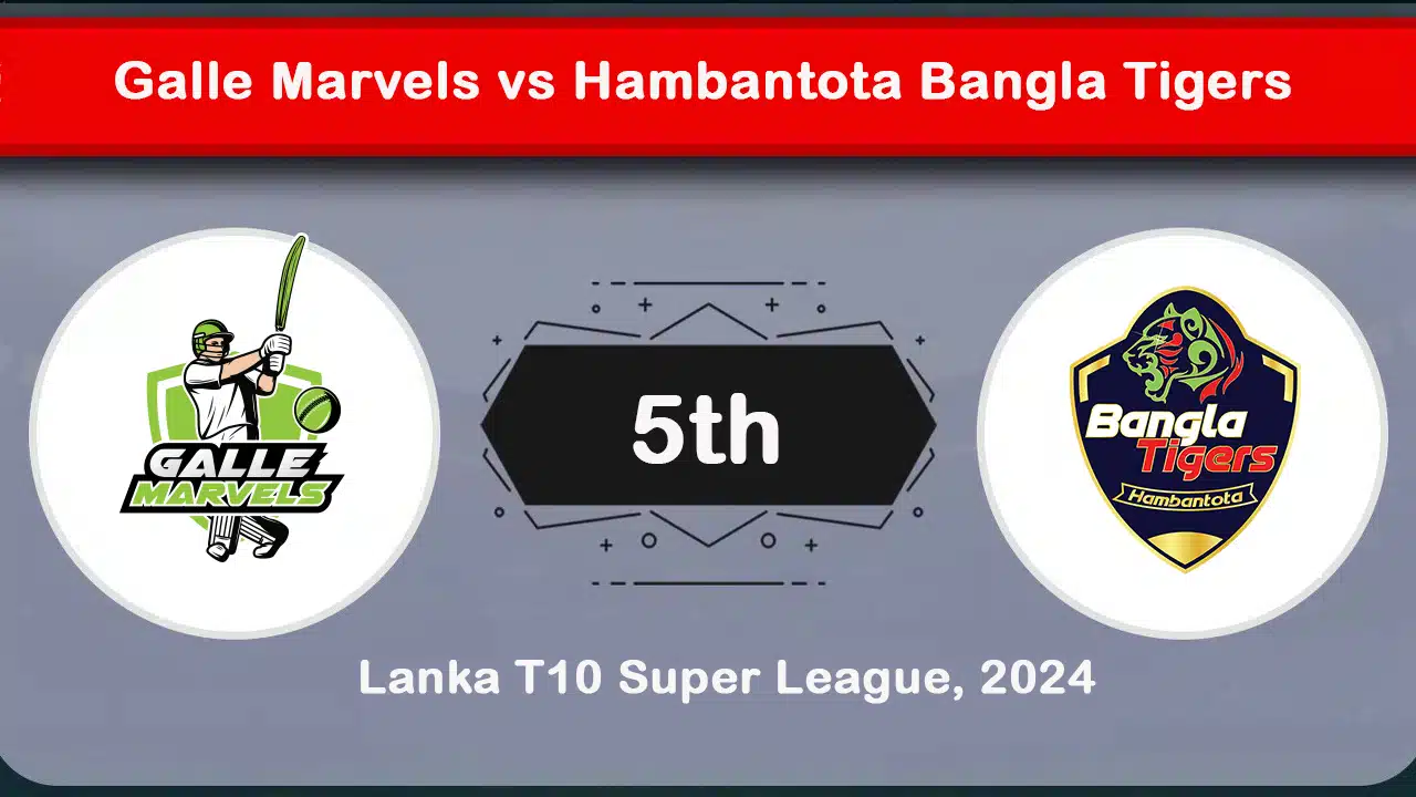 Galle Marvels vs Hambantota Bangla Tigers - 5th Match Preview & Prediction
