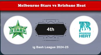 Melbourne Stars vs Brisbane Heat 4th Match Preview & Prediction (Big Bash League 2024-25)