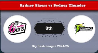 Sydney Sixers vs Sydney Thunder: 8th Match Preview & Prediction (BBL 2024-25)