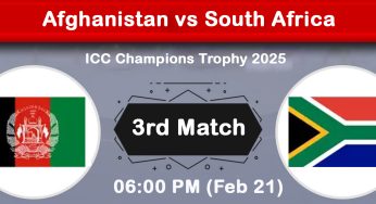 Afghanistan vs South Africa ICC Champions Trophy 2025 | Match Preview & Prediction