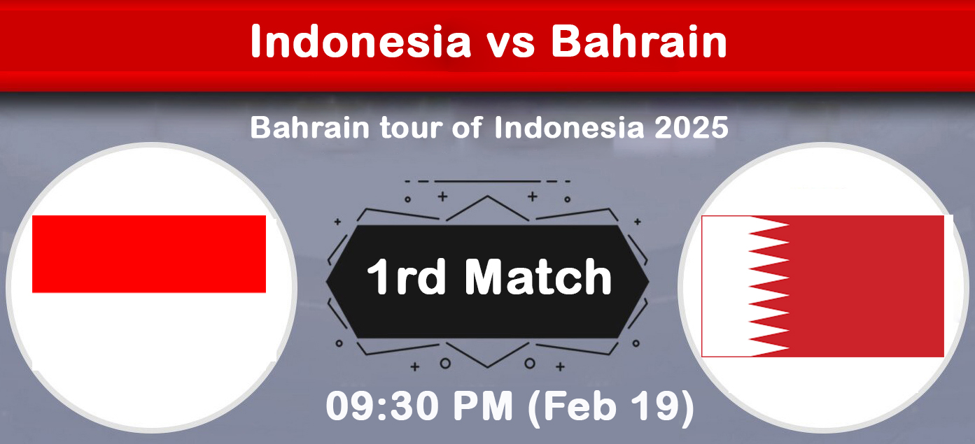 Indonesia vs Bahrain Bahrain tour of Indonesia 2025 | Match Preview & Prediction