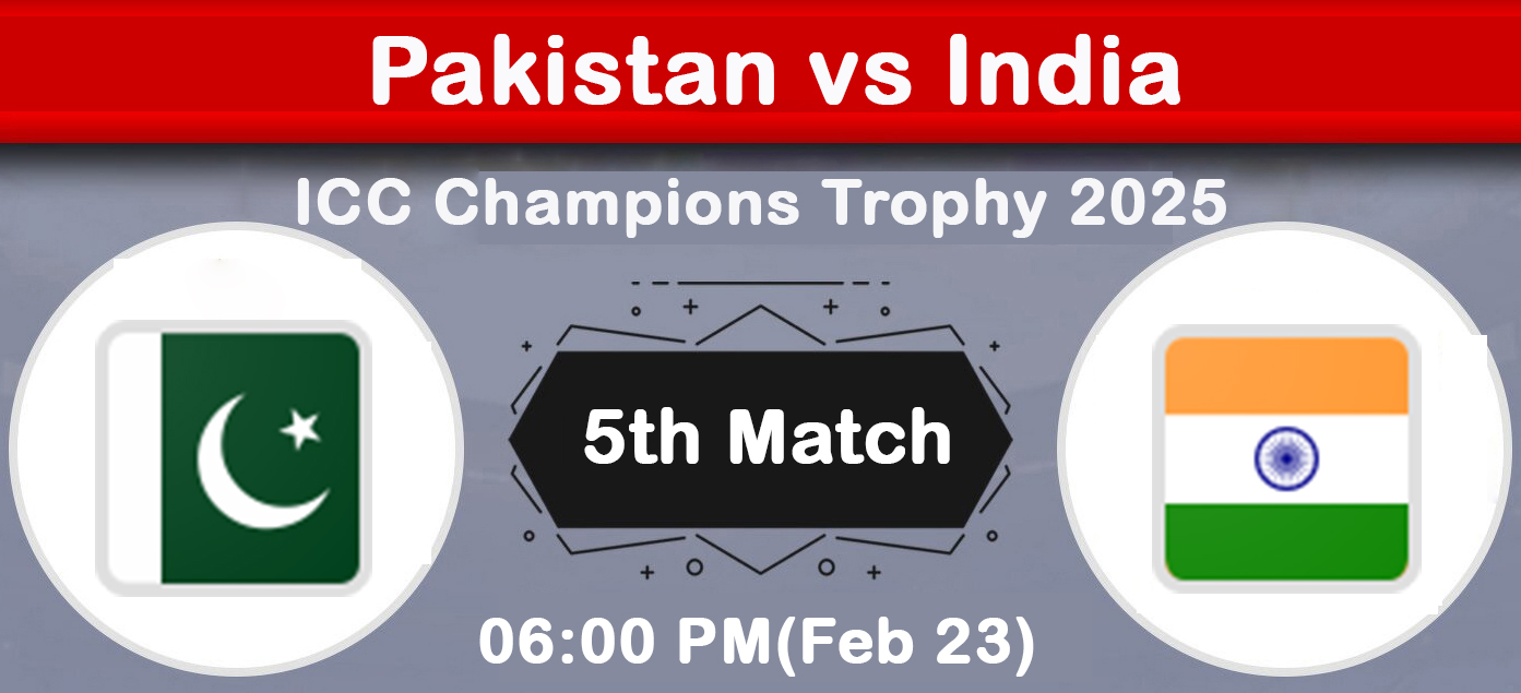 Pakistan vs India ICC Champions Trophy 2025 | Match Preview & Prediction