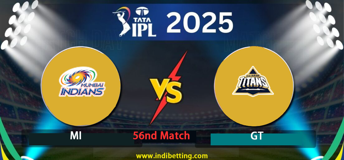 Mumbai Indians vs Gujarat Titans 56th Match Preview & Prediction | IPL 2025